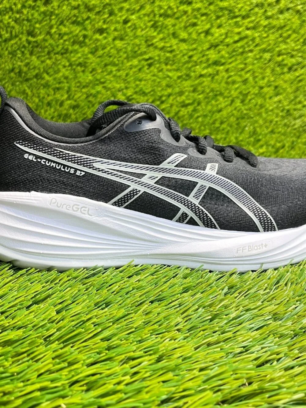 Asics Gel-Cumulus 27 Womens Size 7.5D Black White Athletic Running Shoes Sneaker
